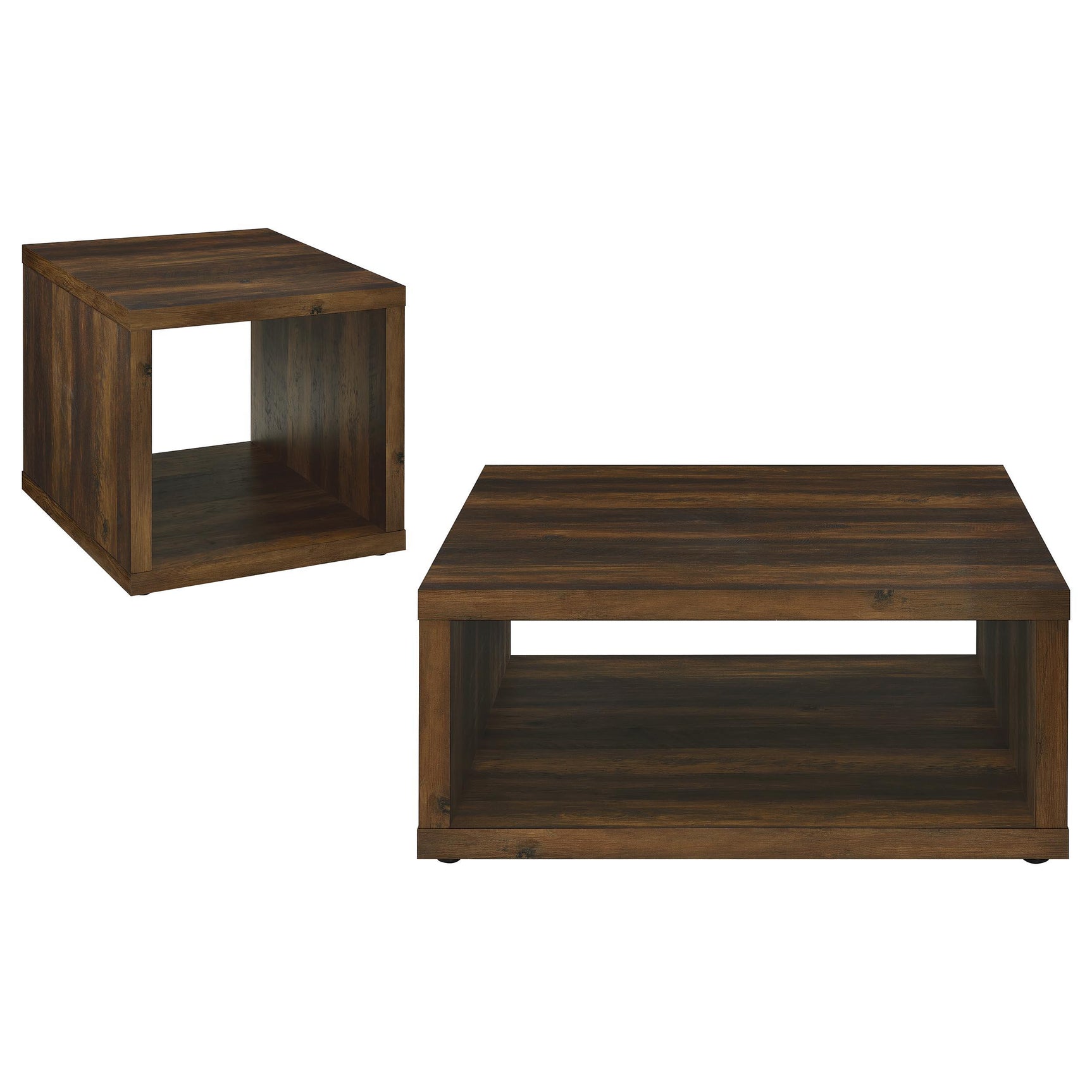 Frisco Dark Pine 2-piece Coffee and End Table Set - Ornate Home