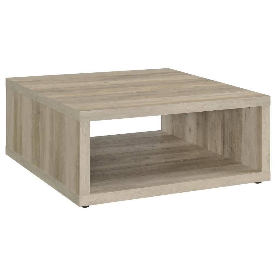 Frisco Distressed Pine Square Coffee Table - Ornate Home