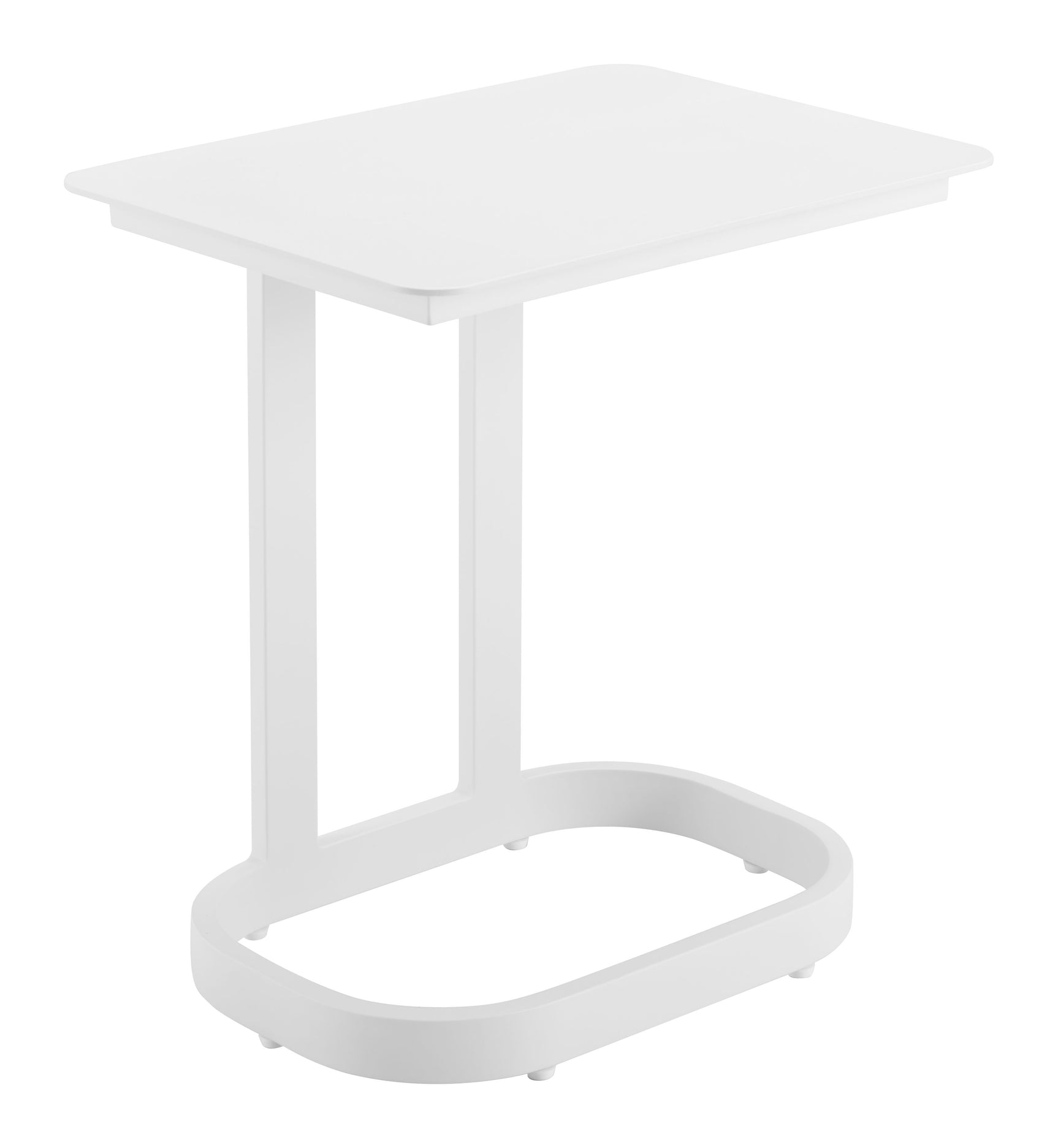 Friss White End Table