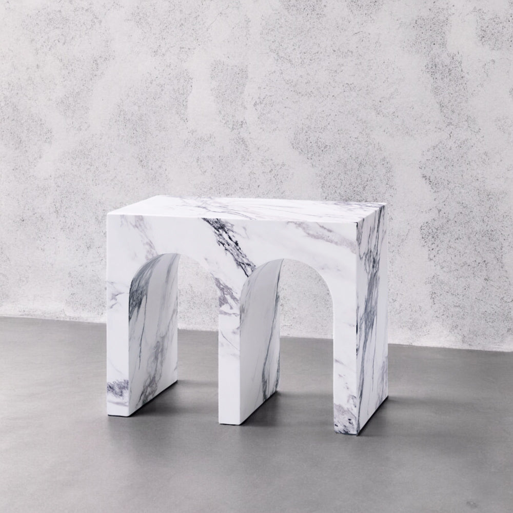 Fritzy Engineered Stone End Table - Ornate Home