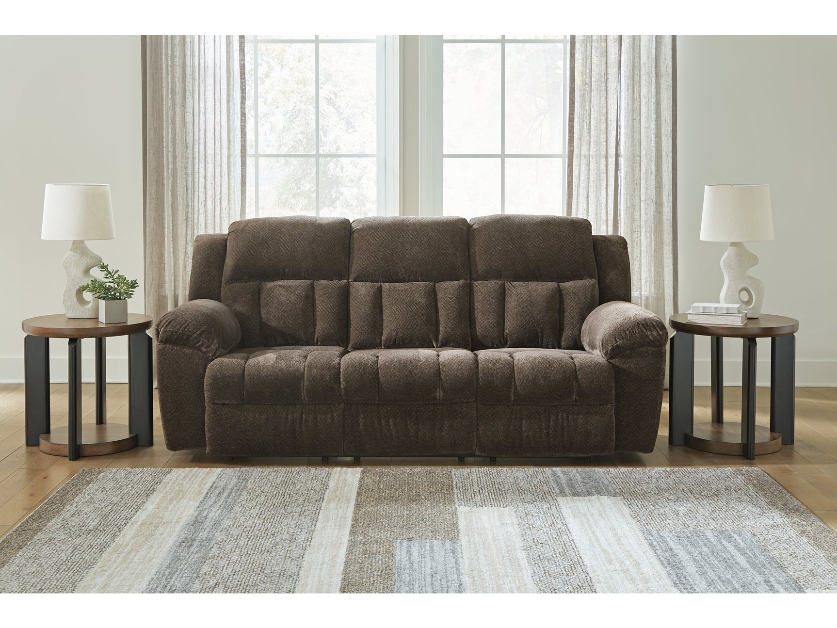 Frohn Chocolate Reclining Sofa - Ornate Home