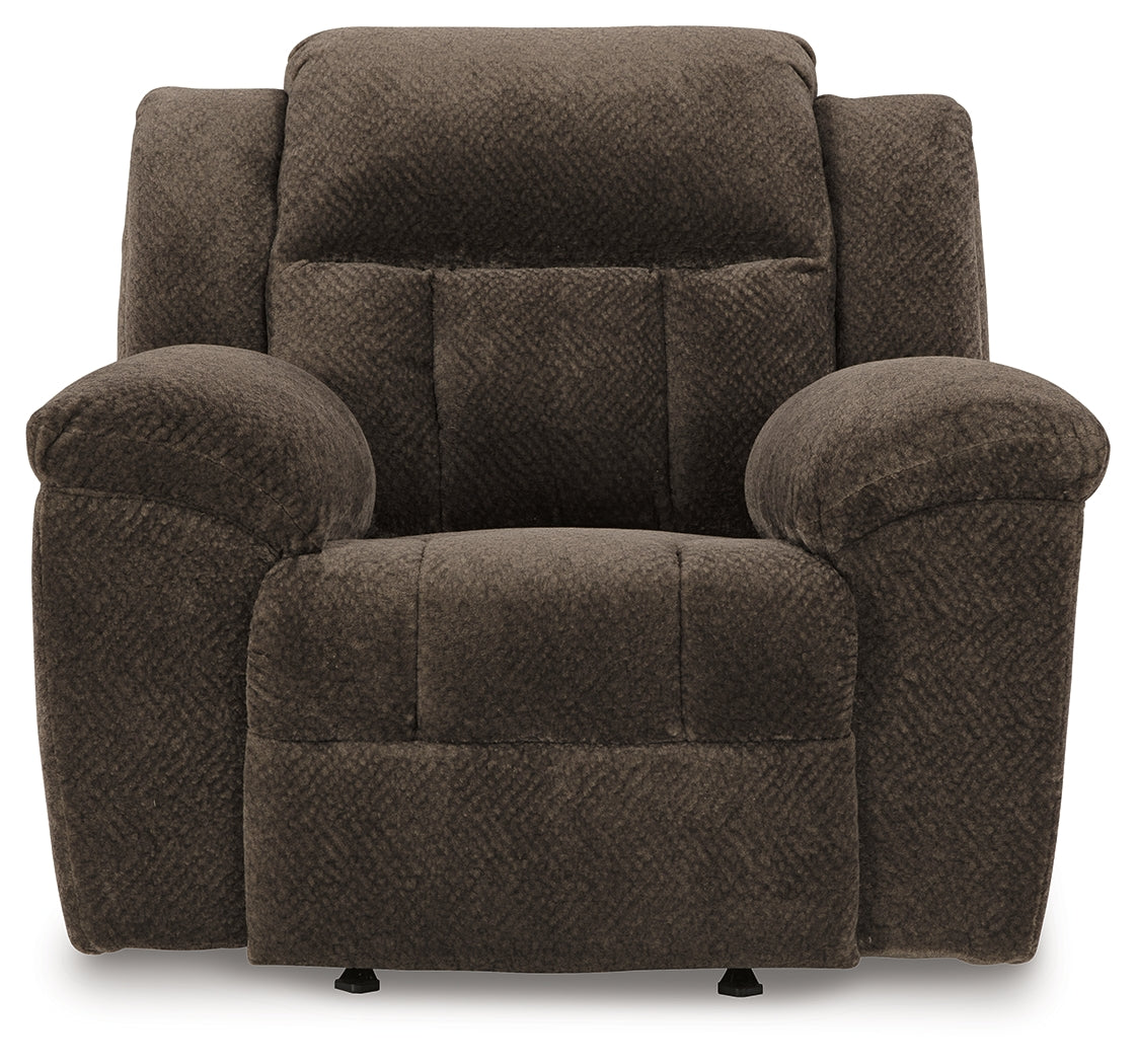 Frohn Chocolate Reclining Sofa & Recliner - Ornate Home