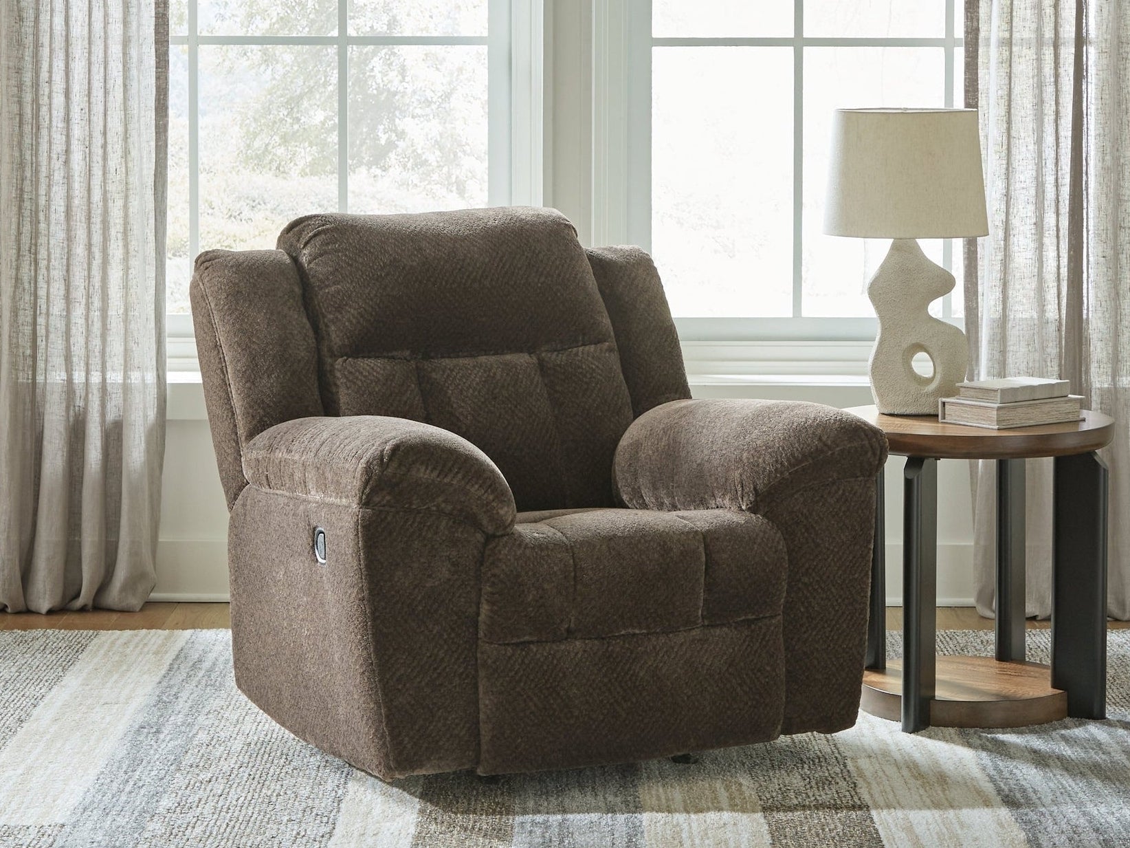 Frohn Chocolate Rocker Recliner (Online Special Price) - Ornate Home