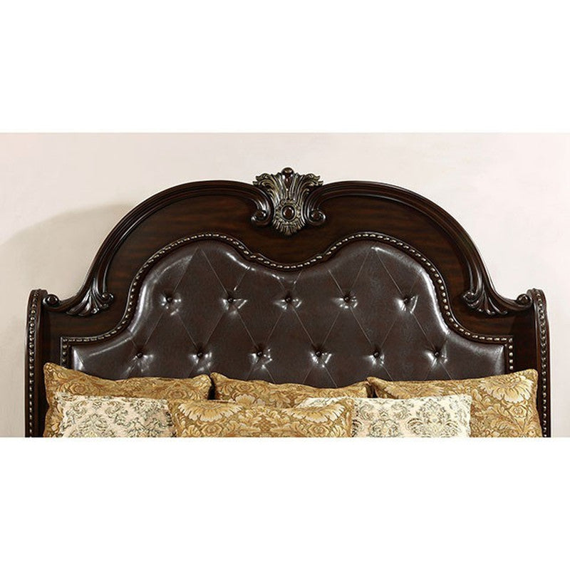 Fromberg Brown Cherry E.King Bed - Ornate Home