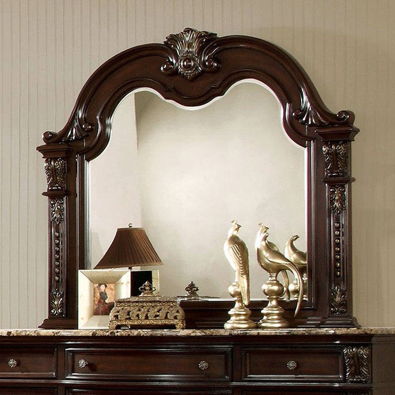 Fromberg Brown Cherry Mirror - Ornate Home