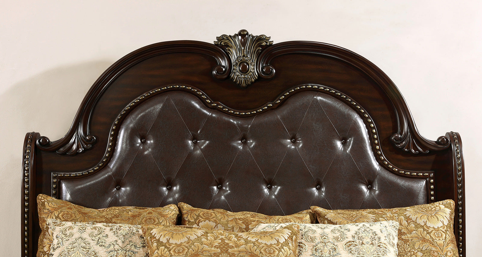 Fromberg Brown Cherry Queen Bed - Ornate Home
