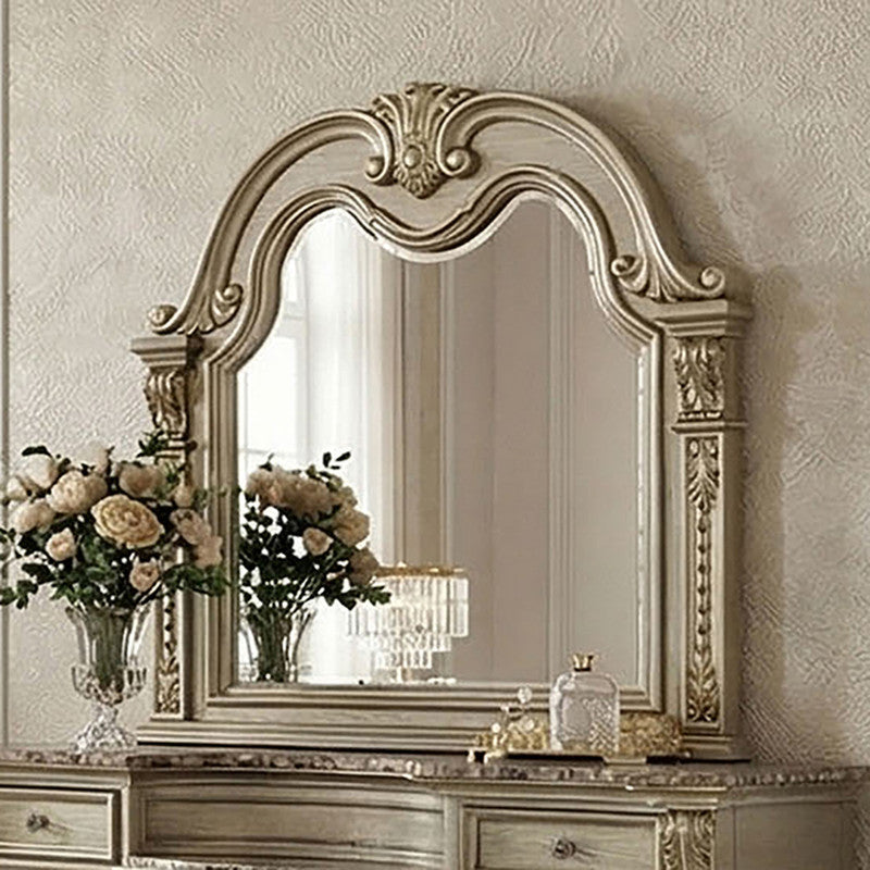 Fromberg Gold Champagne Dresser w/ Marble Top - Ornate Home