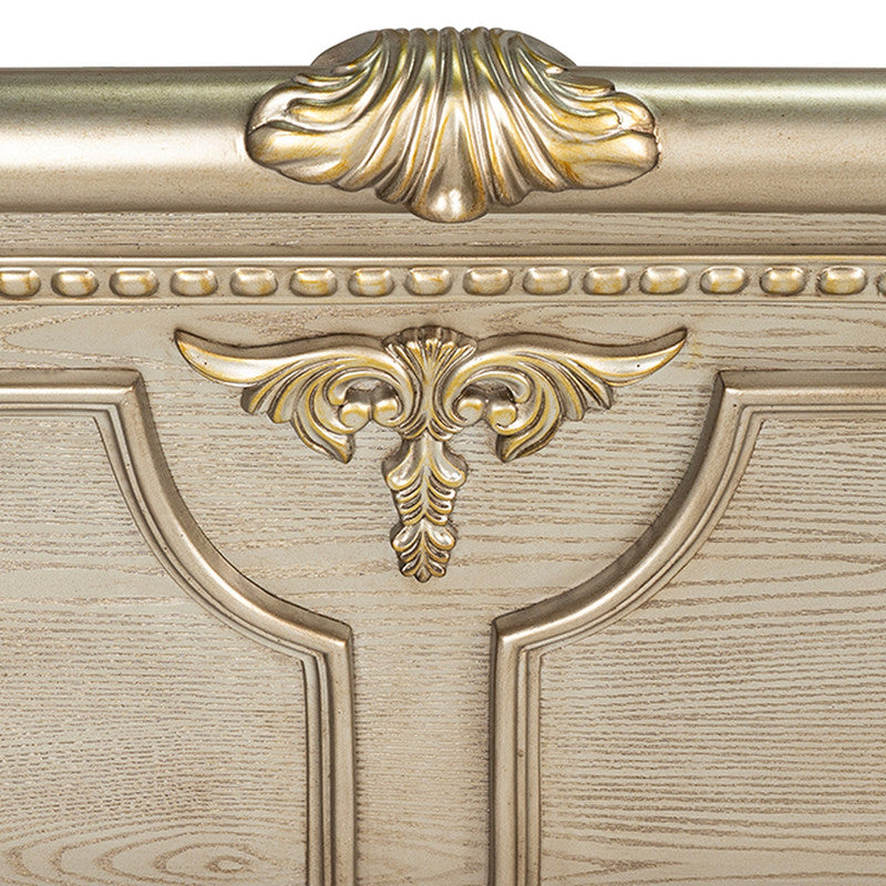 Fromberg Gold Champagne Queen Bed - Ornate Home