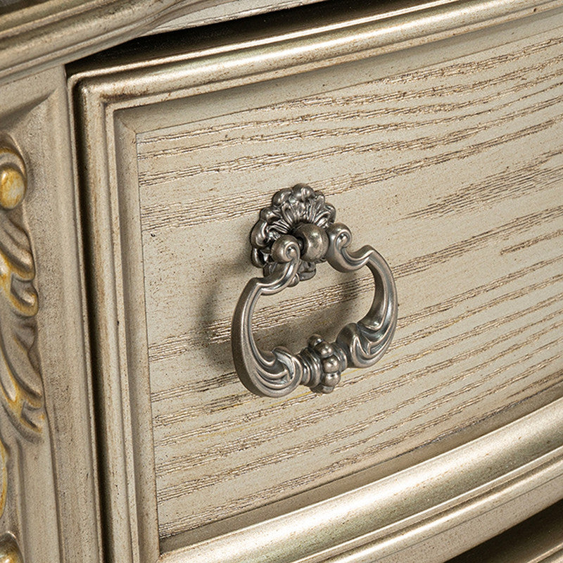 Fromberg Gold Champagne 4 Pc Queen Bedroom Set - Ornate Home