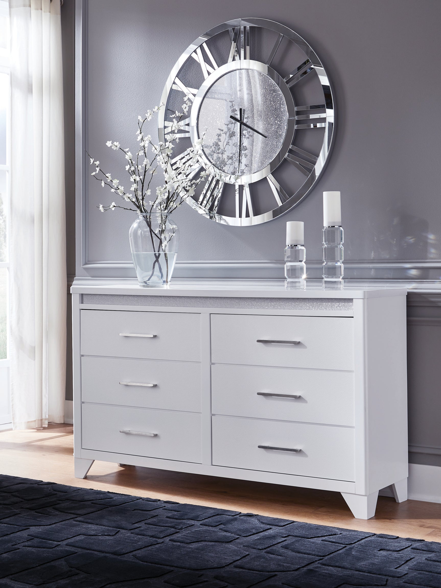 Frostlyn White Dresser - Ornate Home