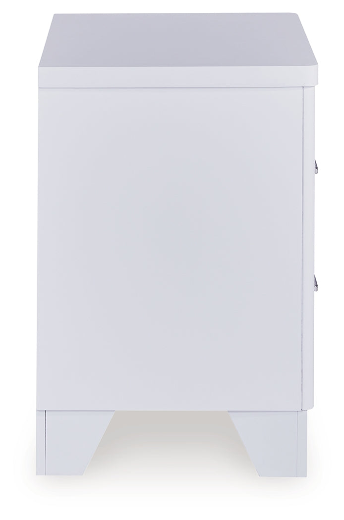 Frostlyn White Nightstand - Ornate Home