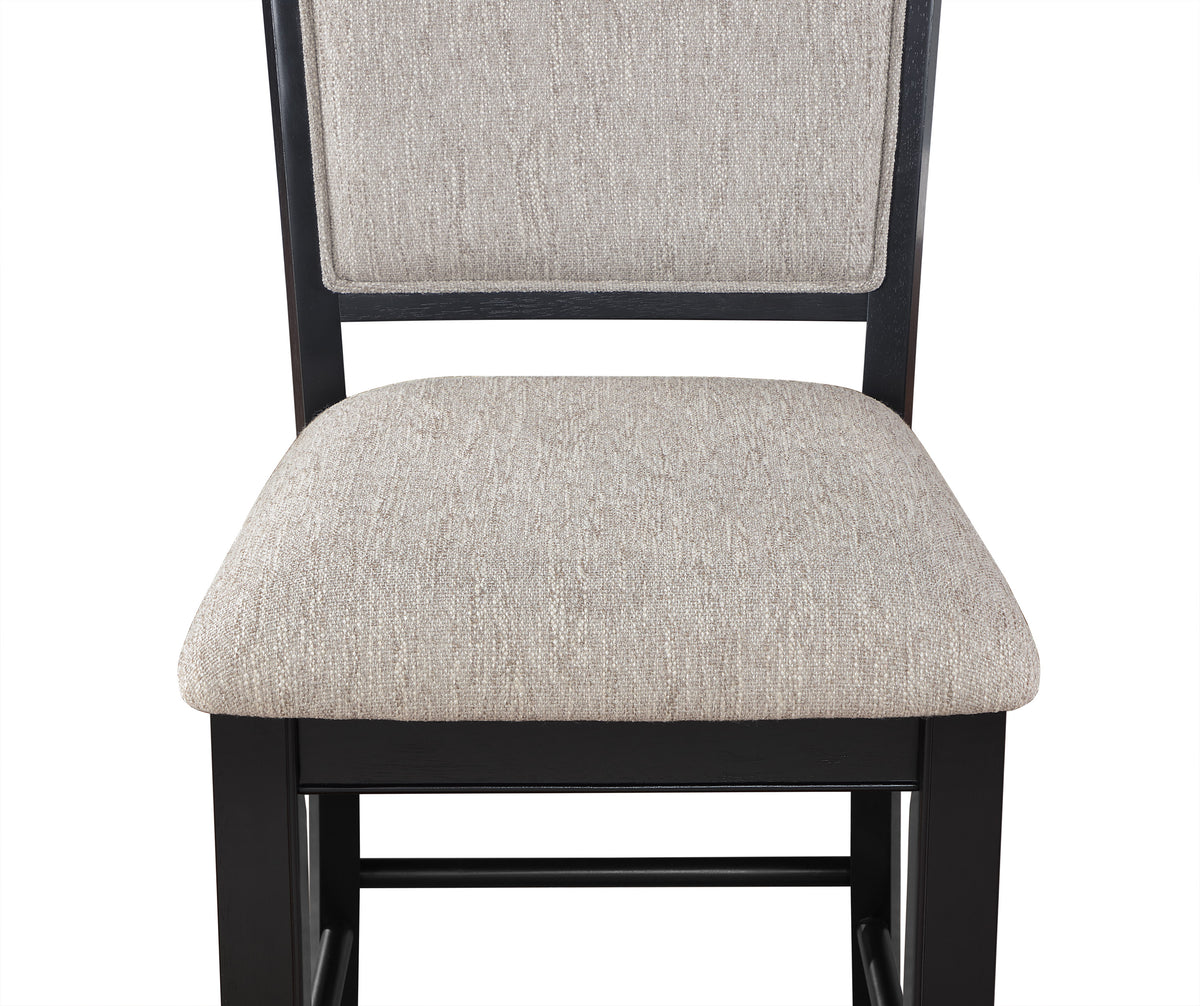 Fulton Charcoal/Light Gray Counter Height Dining Set - Ornate Home