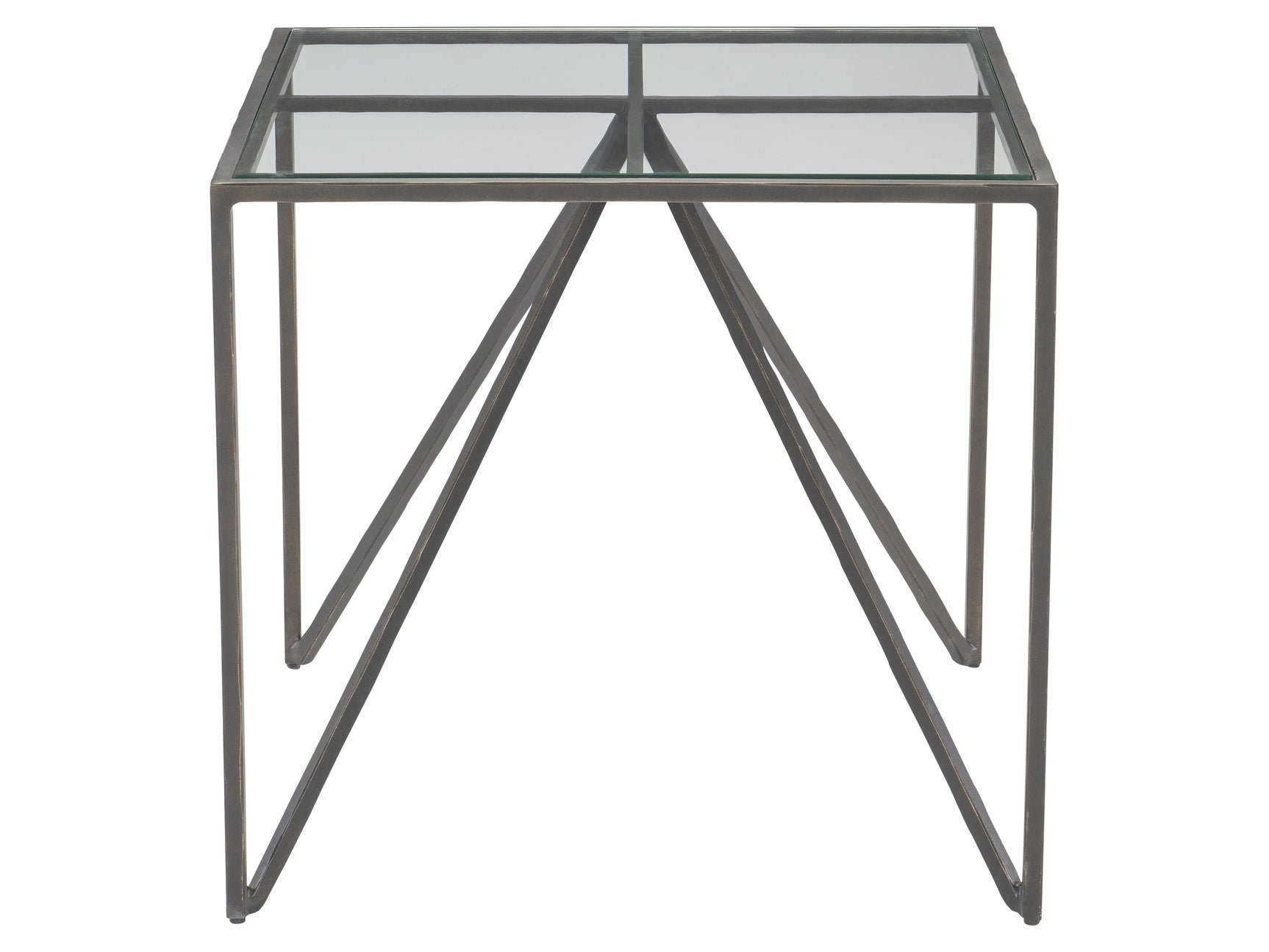 Fulton Glass/New Aged Bronze Side Table - Ornate Home
