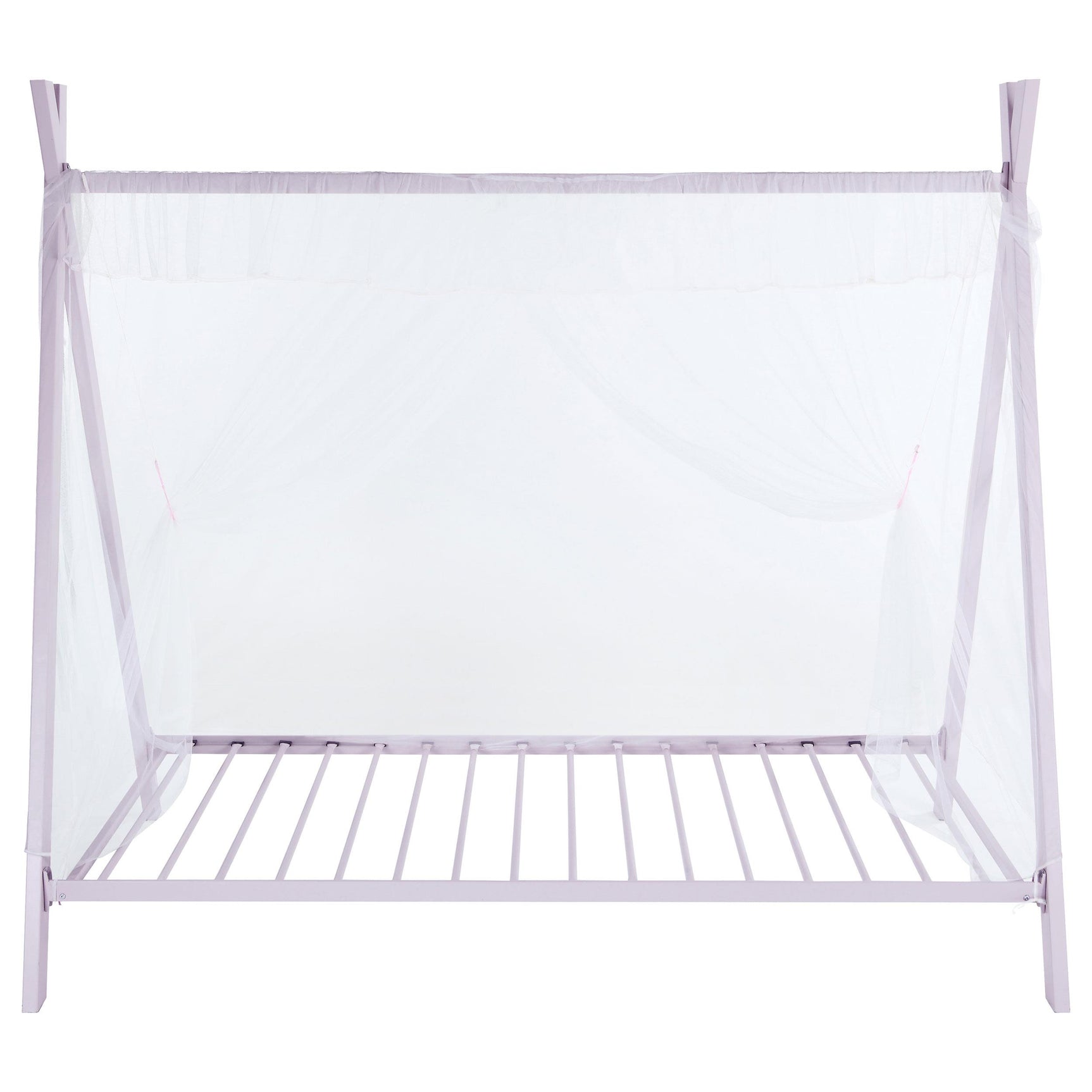 Fultonville Pink Metal Twin Tent Bed with 7-inch Mattress - Ornate Home