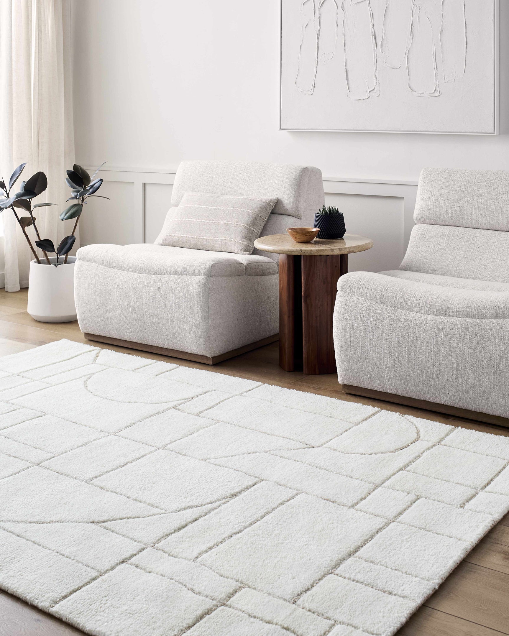 Fusao Beige Area Rug - Ornate Home