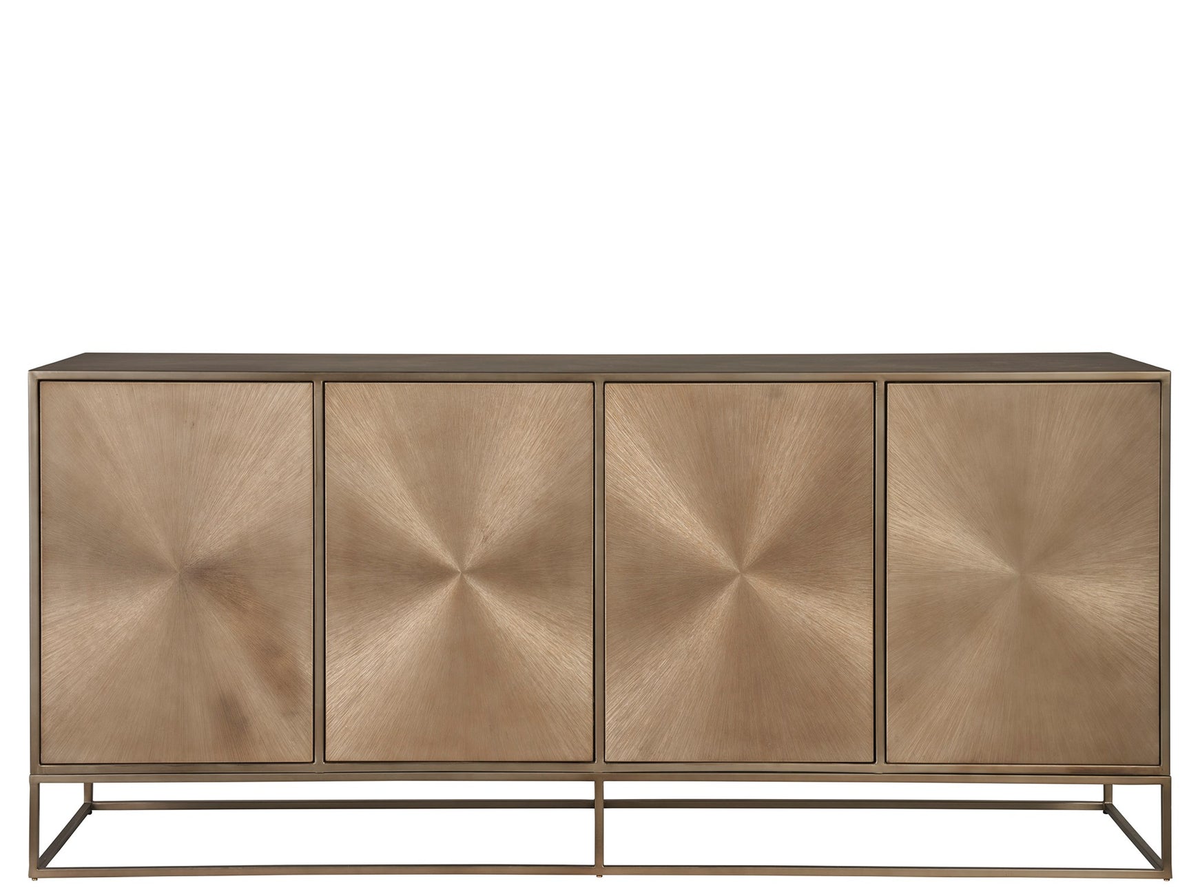 Fusion Aged Brass Credenza - Ornate Home