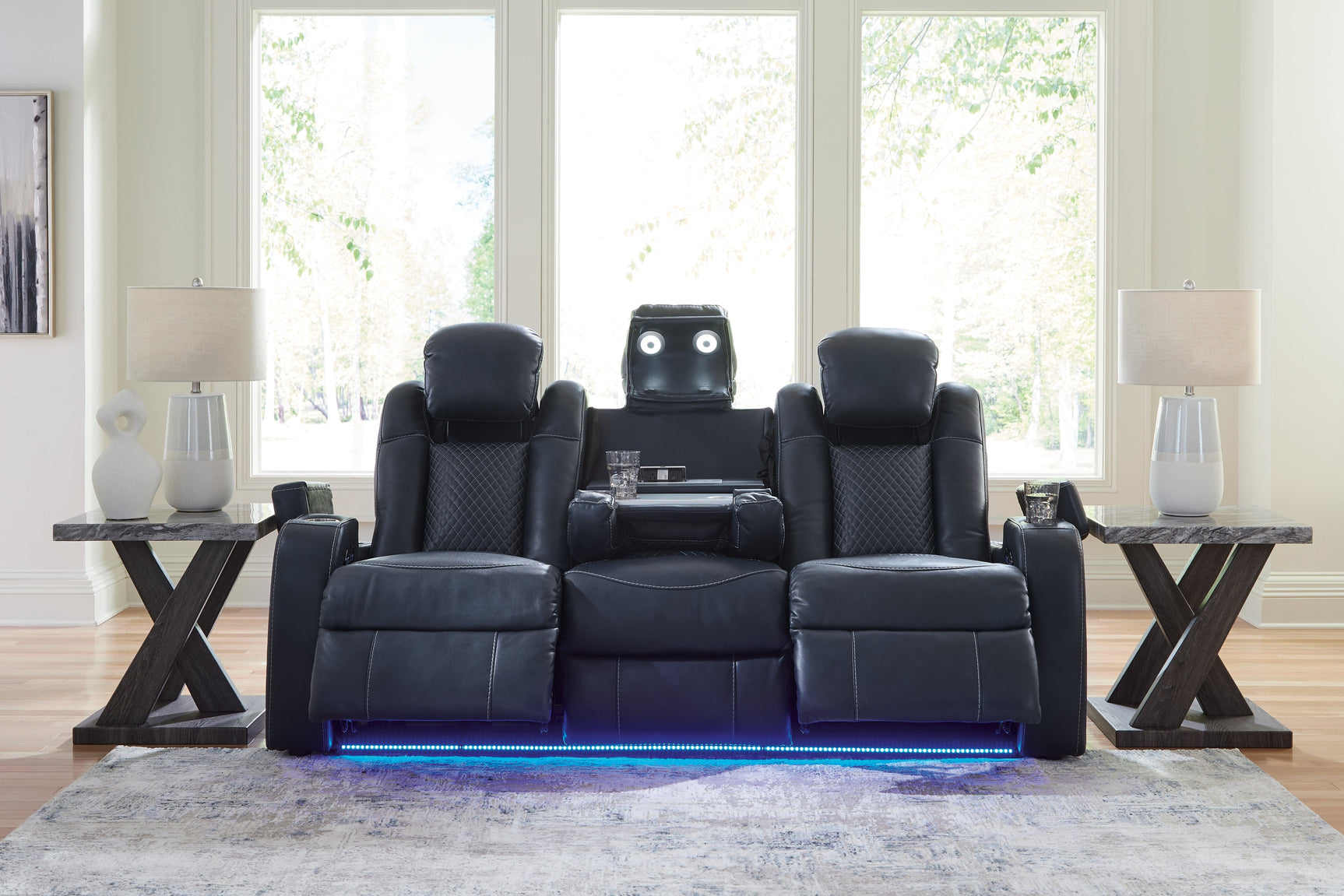 Fyne-Dyme Sapphire Power Reclining Sofa - Ornate Home