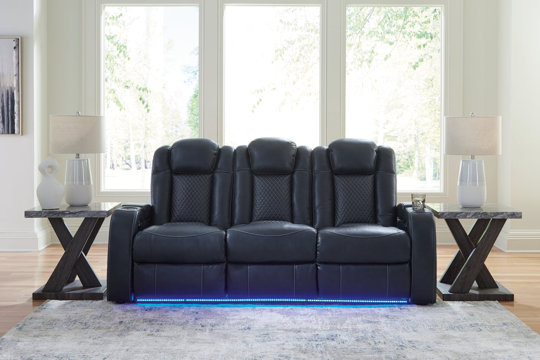 Fyne-Dyme Sapphire Power Reclining Sofa and Power Recliner (Online Special Price) - Ornate Home