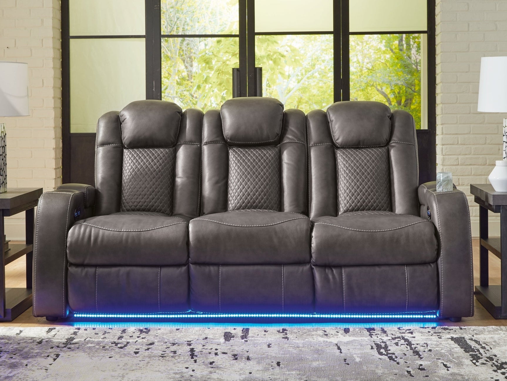 Fyne-Dyme Shadow Power Reclining Sofa - Ornate Home