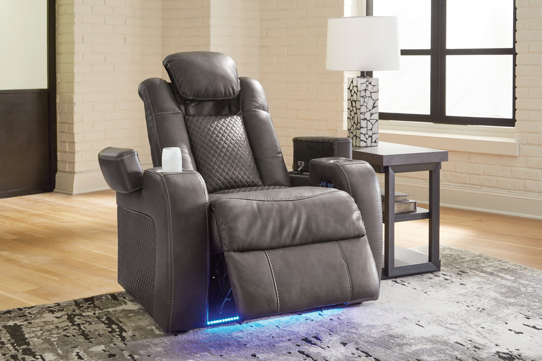 Fyne-Dyme Shadow Power Reclining Sofa and Power Recliner (Online Special Price) - Ornate Home