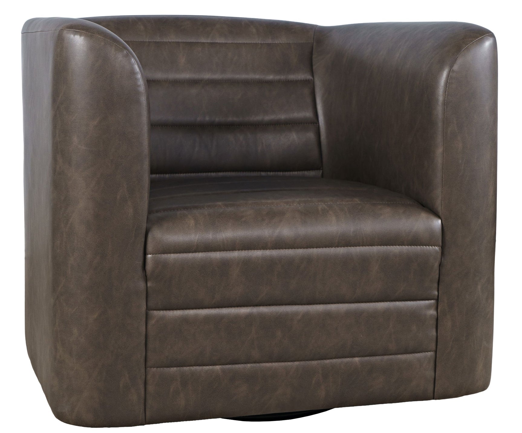 GT Swivel Dark Brown Accent Chair - Ornate Home