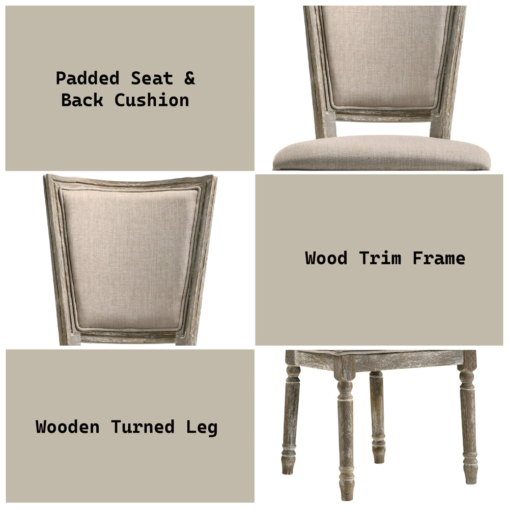 Gabrian Side Chair (Set of 2) in Reclaimed Gray 60172 - Ornate Home