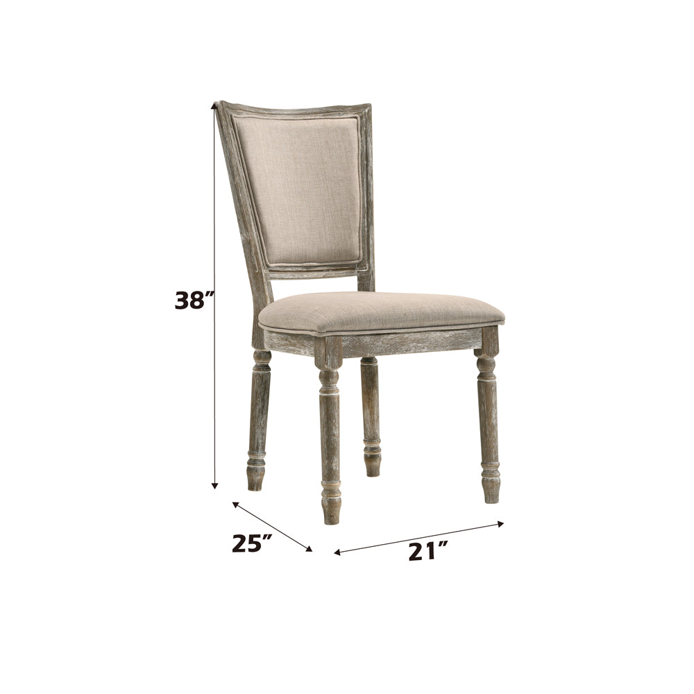 Gabrian Side Chair (Set of 2) in Reclaimed Gray 60172 - Ornate Home
