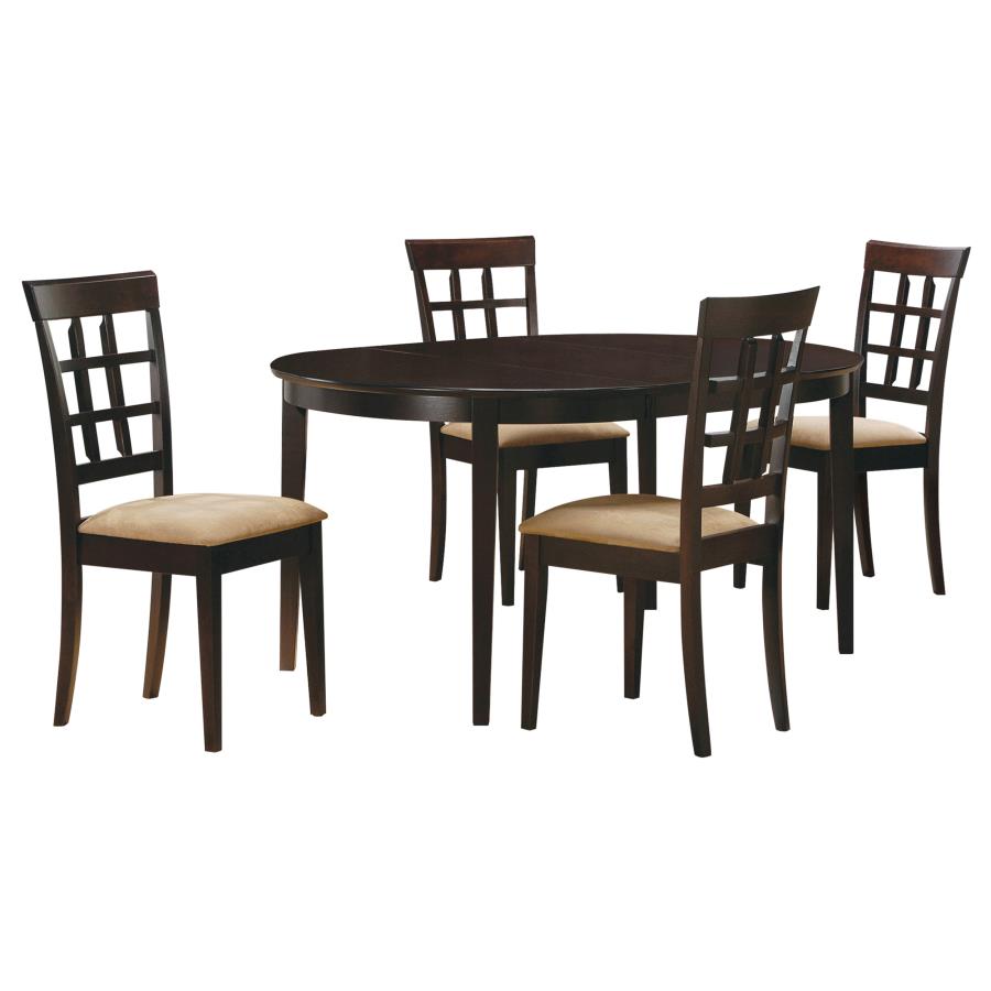 Gabriel Cappuccino 5-piece Dining Room Set - Ornate Home