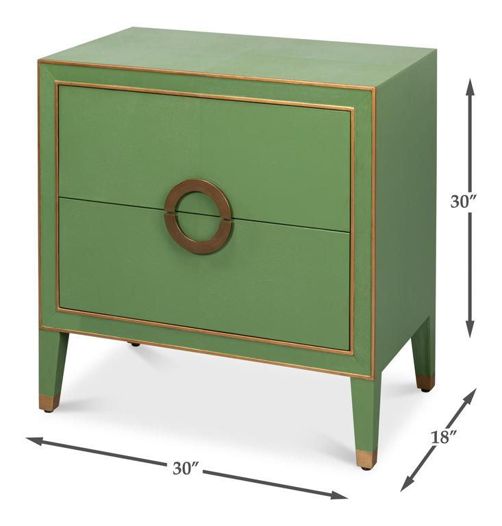 Gabriella Green Nightstand - Ornate Home