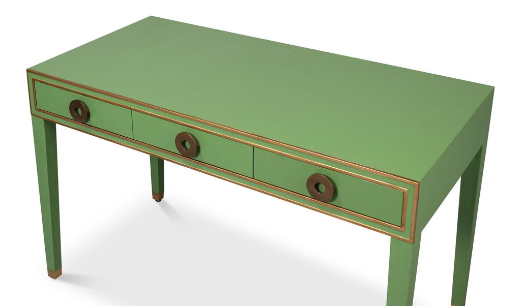 Gabriella Green Shagreen Desk/Table - Ornate Home