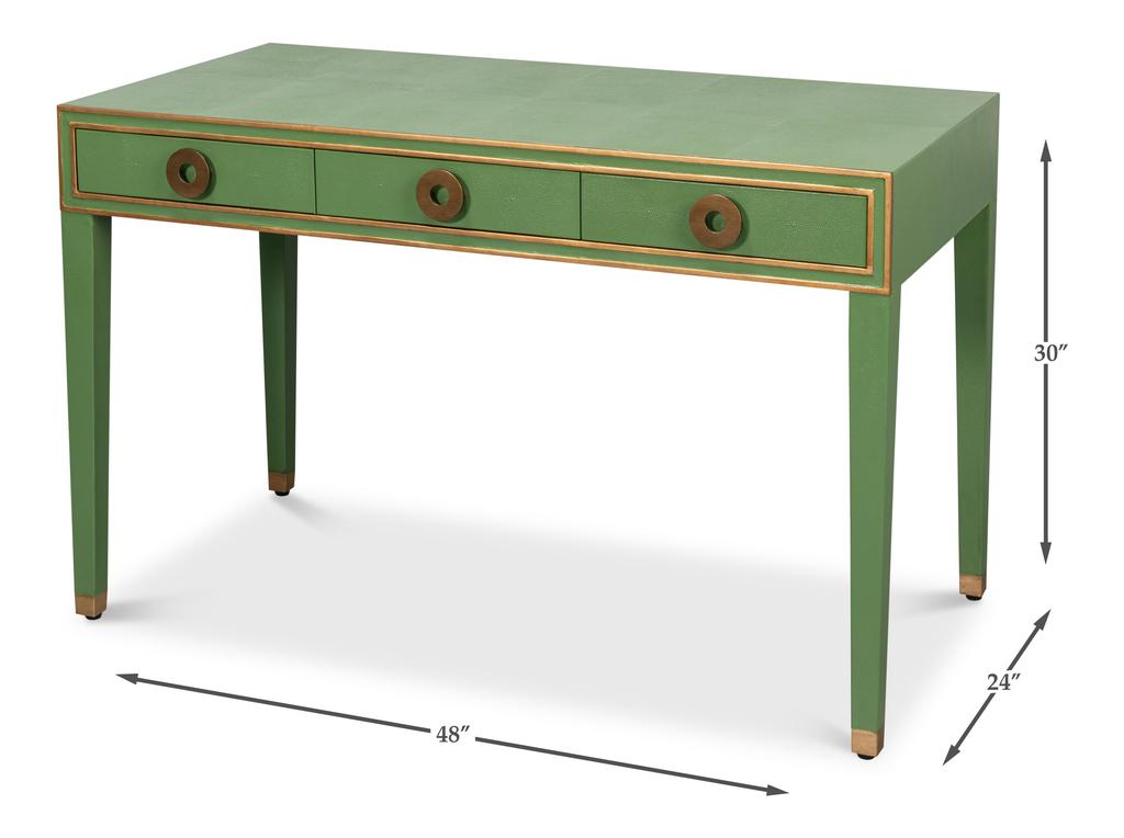 Gabriella Green Shagreen Desk/Table - Ornate Home