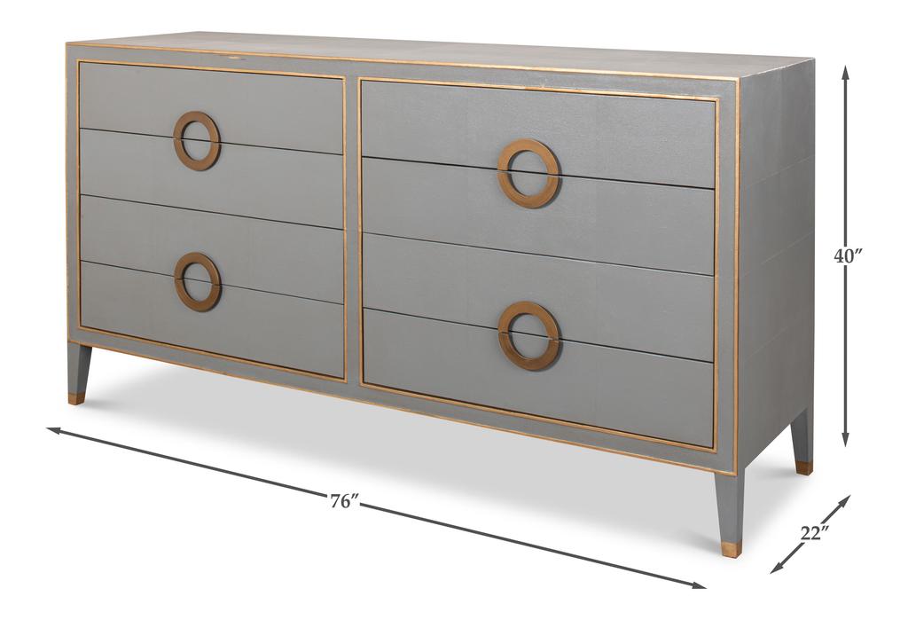 Gabriella Grey Chest Of Drawers - Ornate Home