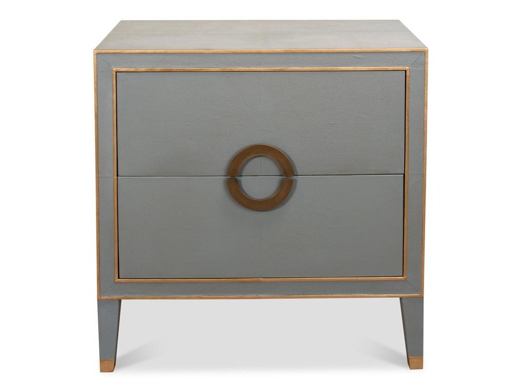 Gabriella Grey Nightstand - Ornate Home