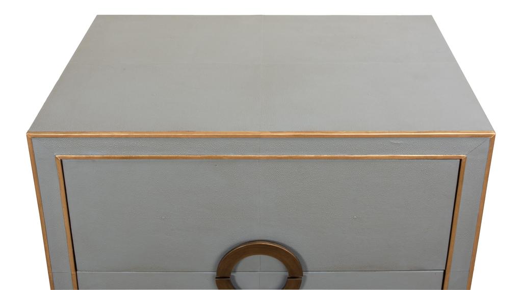 Gabriella Grey Nightstand - Ornate Home