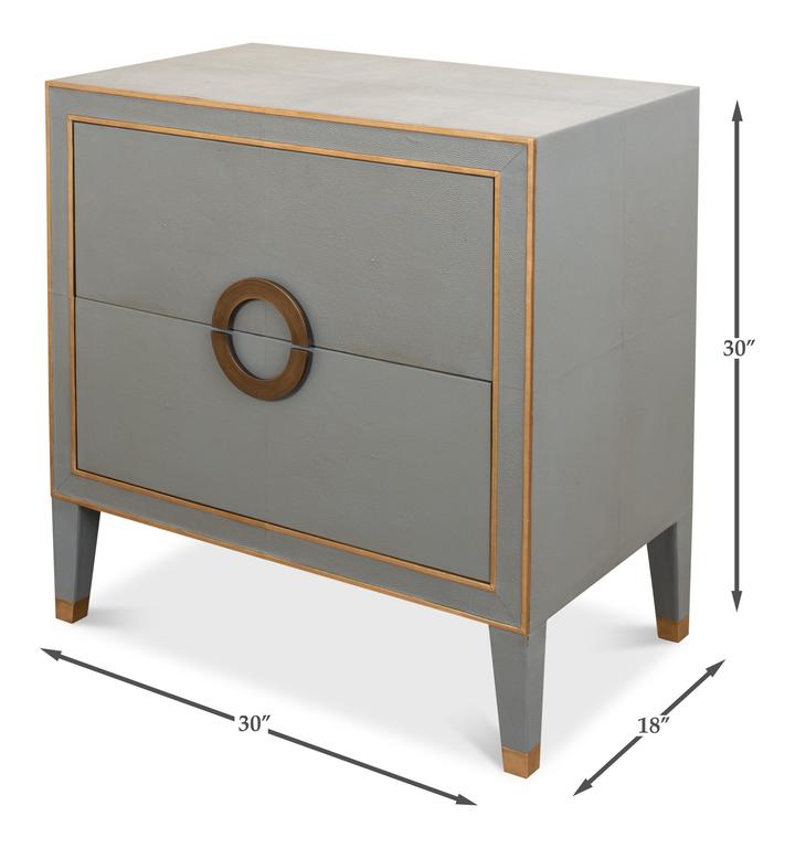 Gabriella Grey Nightstand - Ornate Home