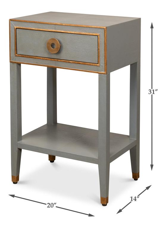 Gabriella Grey Nightstand - Ornate Home