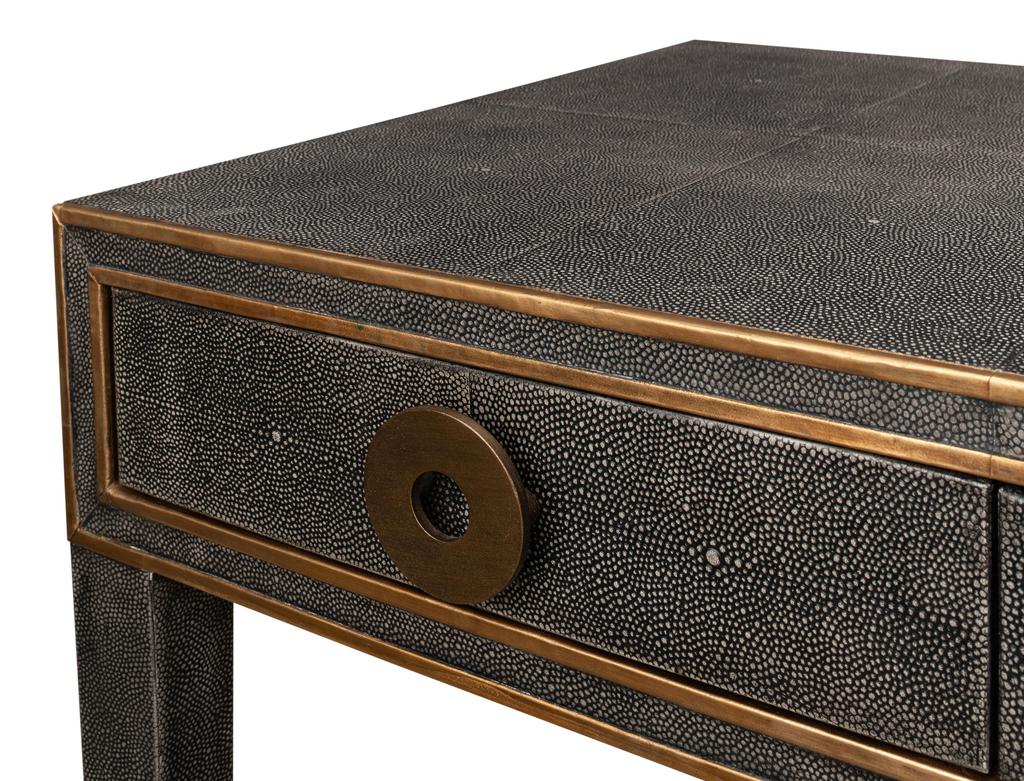 Gabriella Grey Shagreen Desk/Table - Ornate Home