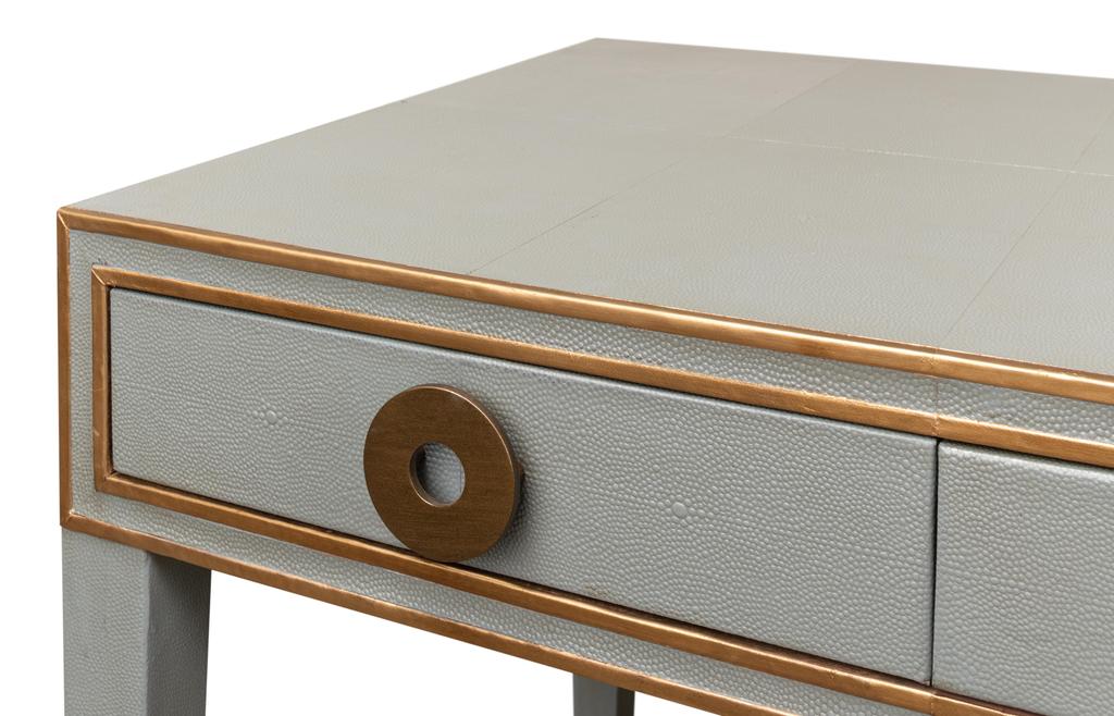 Gabriella Grey Shagreen Desk/Table - Ornate Home