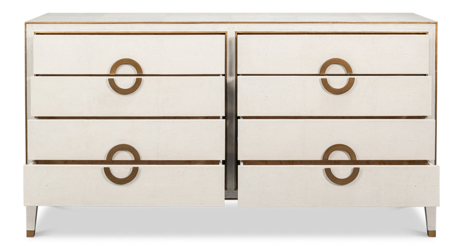Gabriella Osprey White Chest of Drawers - Ornate Home