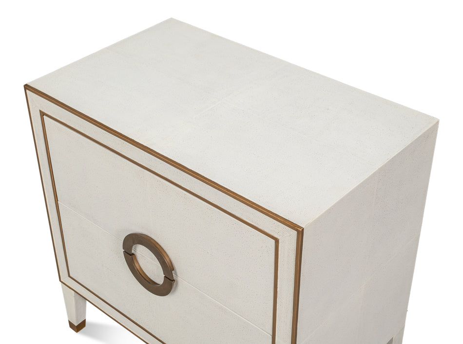 Gabriella Osprey White Nightstand - Ornate Home