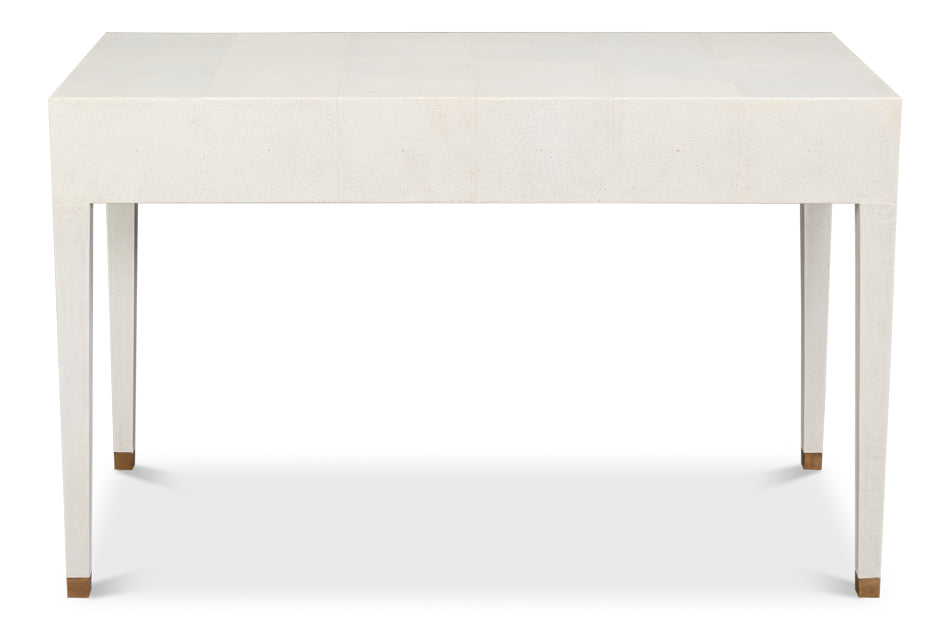 Gabriella Osprey White Shagreen Desk/Table - Ornate Home