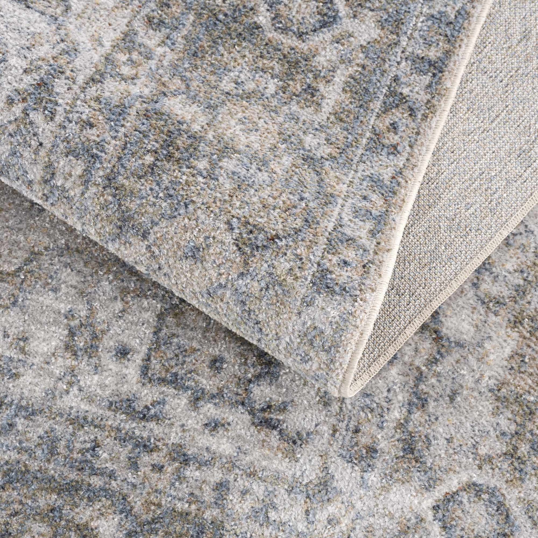 Gael Blue Washable Area Rug - Ornate Home