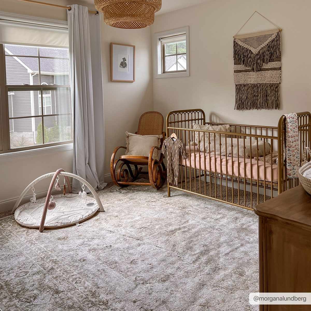 Gael Cream Washable Area Rug - Ornate Home