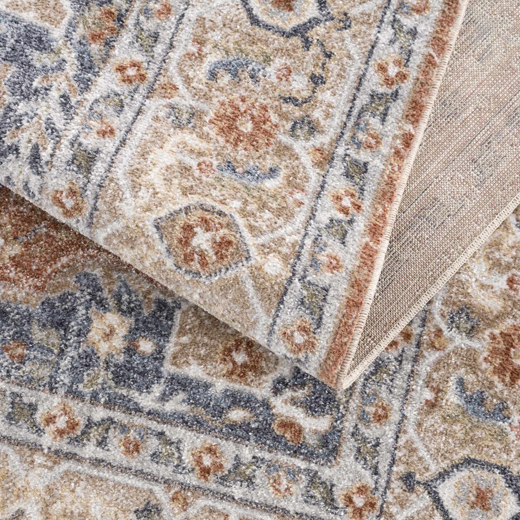 Gael Rust Washable Area Rug - Ornate Home