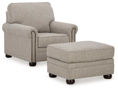 Gaelon Dune Chair and Ottoman (Online Special Price) - Ornate Home