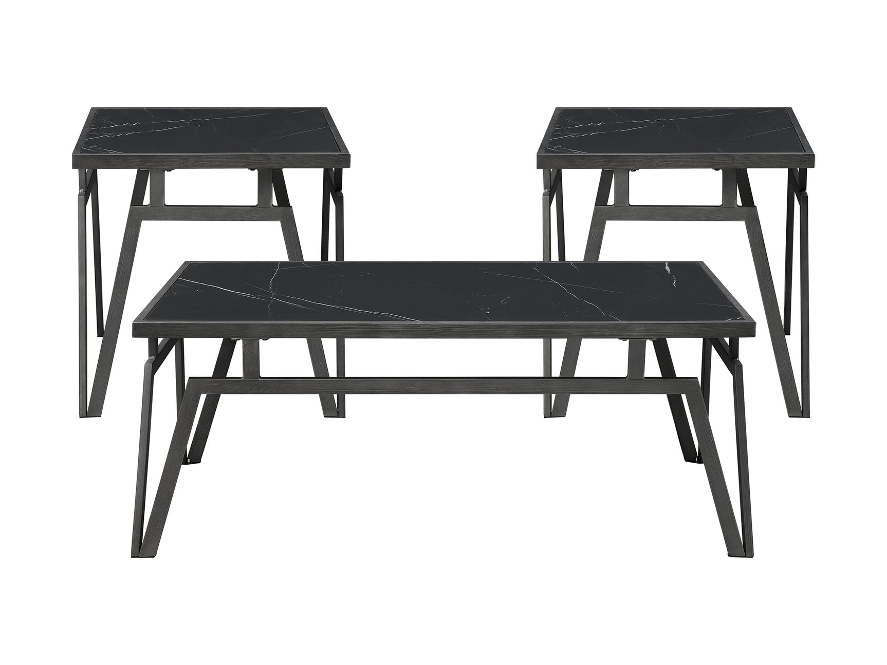 Gaffney Black 3-Piece Pack Occasional Set - Ornate Home