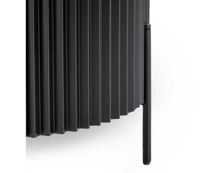 Gage Black/White Round End Table - Ornate Home