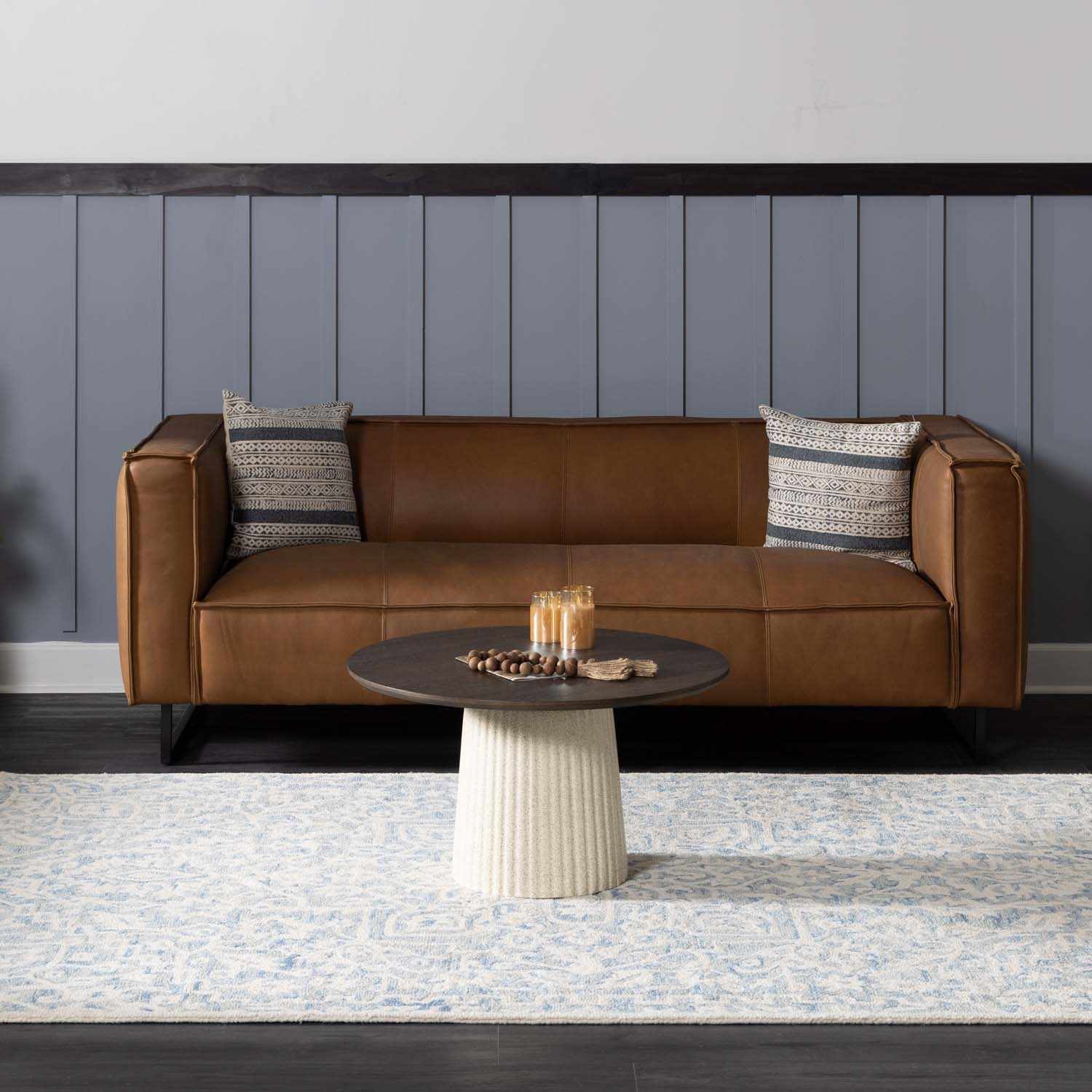 Gagebrook Blue Wool Area Rug - Ornate Home