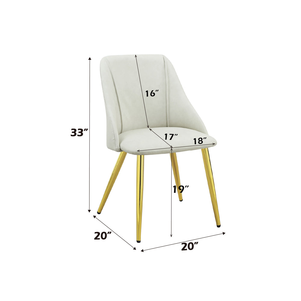 Gaines White Side Chair (Set Of 2) - Ornate Home