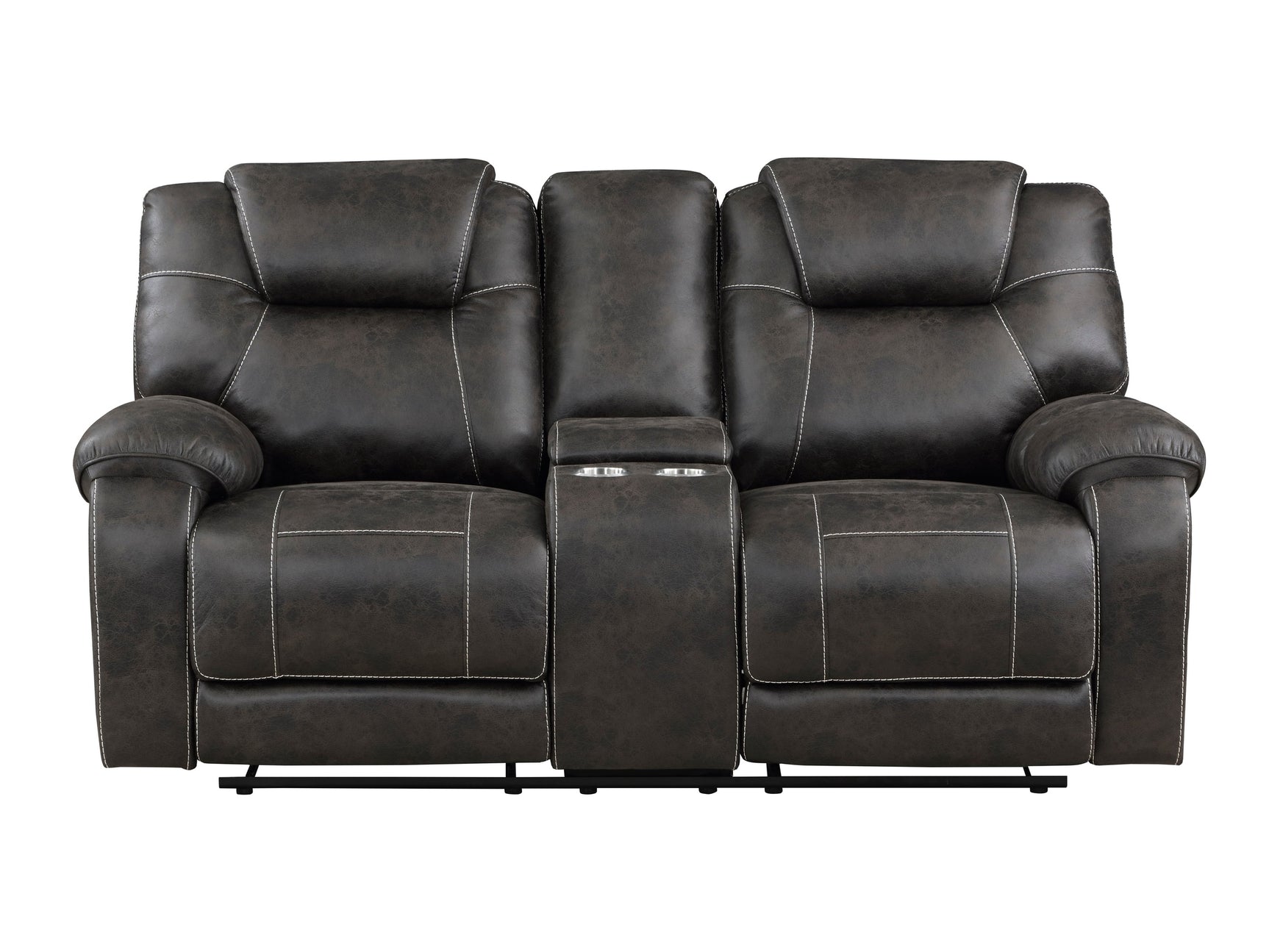 Gainesville Chocolate Double Reclining Loveseat - Ornate Home